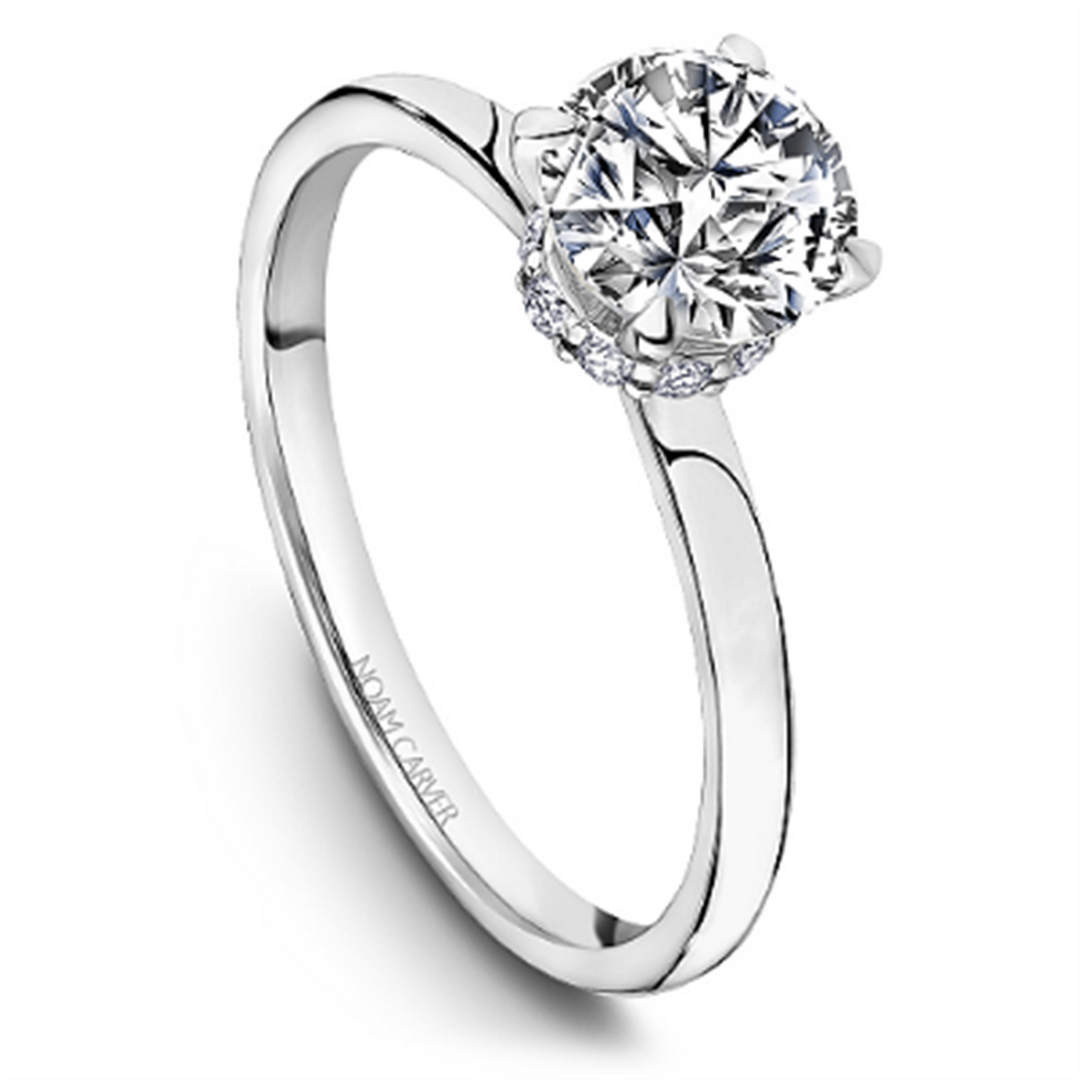 White Gold Solitaire Diamond Semi-Mount