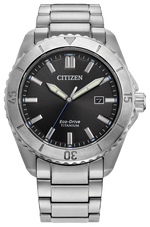 Load image into Gallery viewer, CITIZEN Men&#39;s Titanium Eco-Drive Dress Watch with Black Dial
Collecti
