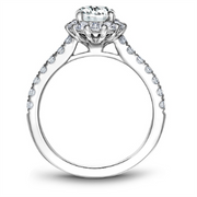White Gold Halo Diamond Semi-Mount