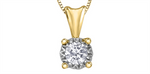 Load image into Gallery viewer, 10K Yellow &amp; White Gold Diamond Pendant Necklace
