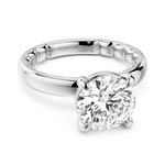 Load image into Gallery viewer, 14K White Gold Solitaire Diamond Engagement Ring Semi-Mount
Fits Cent