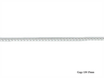 Load image into Gallery viewer, Sterling Silver White Franco Chain 
Width: 1.5mm
Length: 22&quot;
