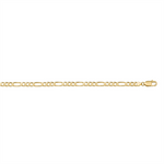Load image into Gallery viewer, Product: N304-2 (Yellow Gold Solid Figaro Link)
Specs: 10k Yellow Gol