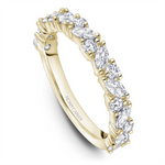 Load image into Gallery viewer, Lady&#39;s Yellow Gold Floral Diamonds Band
Diamond Shape: Marquise, Round
