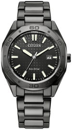 Load image into Gallery viewer, CITIZEN Men&#39;s Stainless Steel Eco-Drive Dress Watch with Grey Dial
Co
