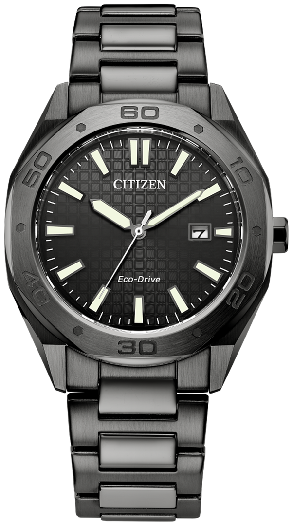 CITIZEN Men's Stainless Steel Eco-Drive Dress Watch with Grey Dial
Co