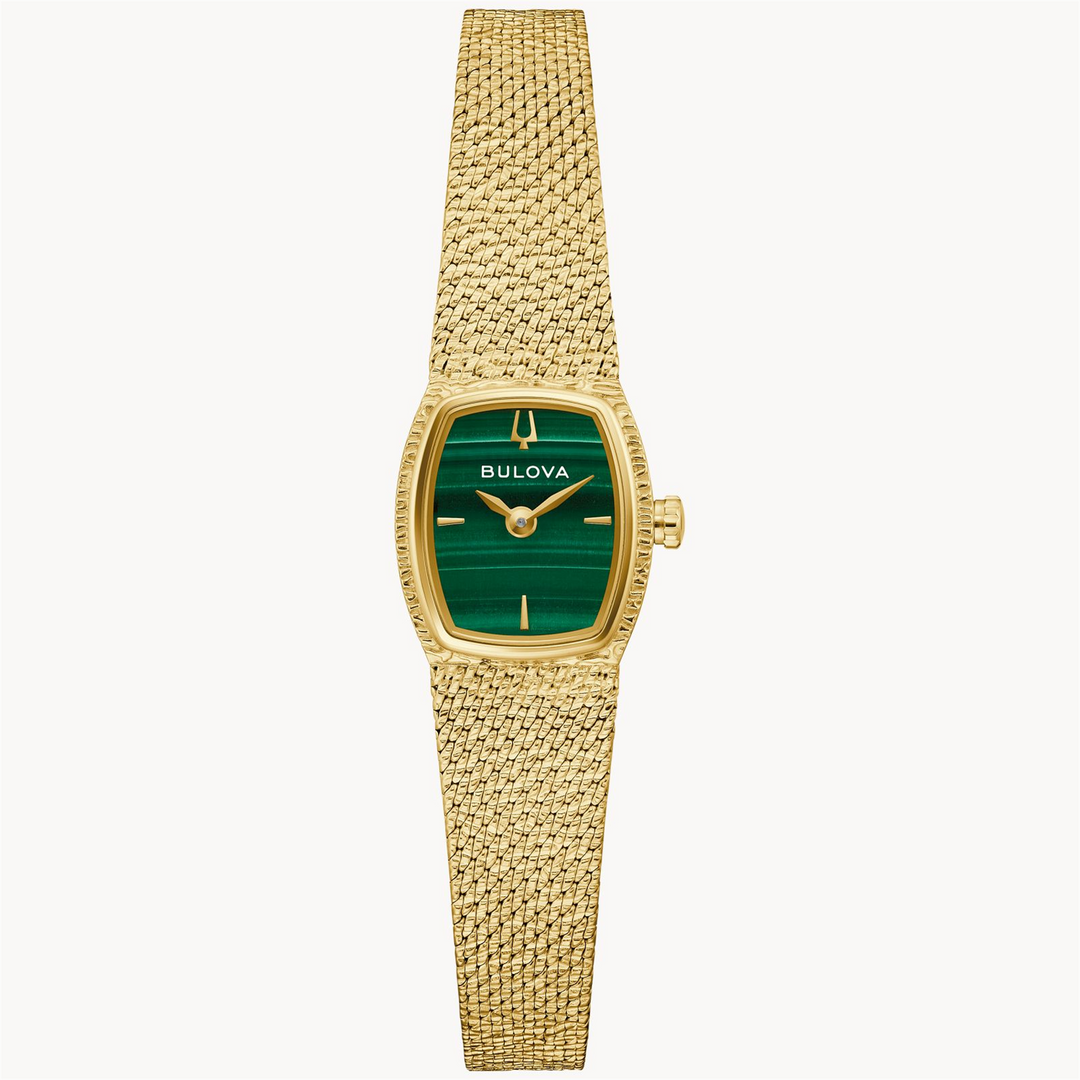BULOVA Lady's Stainless Steel Quartz Dress Watch with Green Dial
Coll