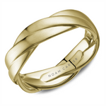 Load image into Gallery viewer, Men's Yellow Gold Beaded Band with Frosted Finish