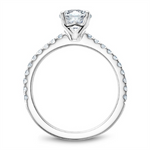 Load image into Gallery viewer, White Gold Side Stones Diamond Semi-Mount
