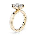 Load image into Gallery viewer, 14K Yellow Gold Solitaire Diamond Engagement Ring Semi-Mount
Fits Cen
