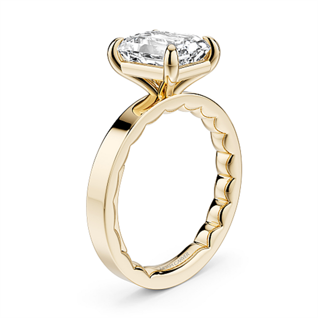 14K Yellow Gold Solitaire Diamond Engagement Ring Semi-Mount
Fits Cen