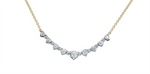 Load image into Gallery viewer, 14K White &amp; Yellow Gold Lab Diamonds Journey Polished Pendant Necklace