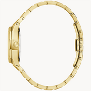 BULOVA Lady's Stainless Steel Quartz Dress Watch with White Mother of