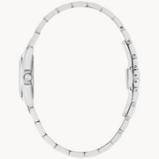 BULOVA Lady's Stainless Steel Quartz Dress Watch with Light Blue Dial