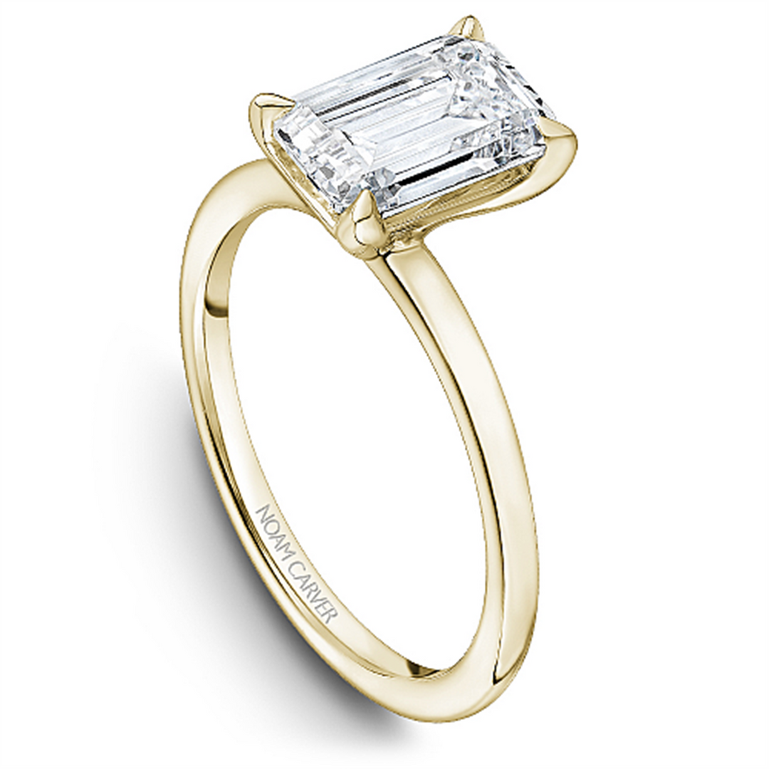 Yellow Gold Solitaire Engagement Ring Mount
Fits Centre: 2.00ct Emera