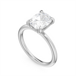 Load image into Gallery viewer, White Gold Solitaire Engagement Ring Mount
Fits Centre: 2.00ct Cushio