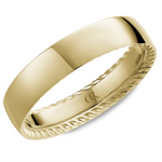 Load image into Gallery viewer, Men's Yellow Gold Domed Band with Polished Finish 
Top Width: 5 mm
R