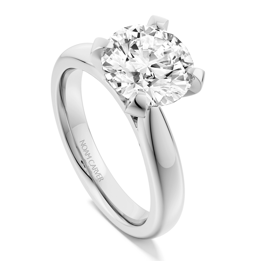 White Gold Solitaire Engagement Ring Mount
Fits Centre: 2.00ct Round