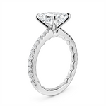 Load image into Gallery viewer, White Gold Side Stones Diamond Engagement Ring Semi-Mount
Fits Centre