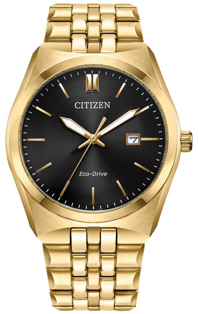 CITIZEN Men's Stainless Steel Eco-Drive Dress Watch with Black Dial
C