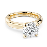 Load image into Gallery viewer, Yellow Gold Solitaire Diamond Engagement Ring Semi-Mount
Fits Centre:
