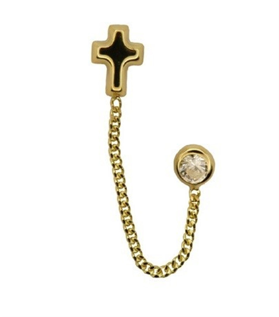 10K Yellow Gold Cross Stud Earrings
 
Dimensions: 7mm x 4.5mm