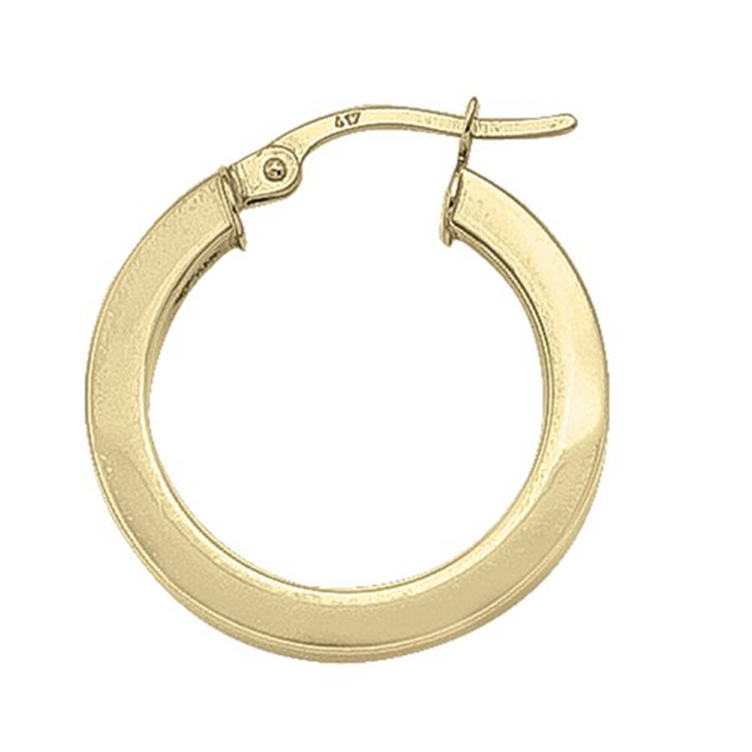 10K Yellow Gold Square Polished Small Hoop Earrings
 
Dimensions: 20