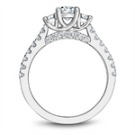 Load image into Gallery viewer, 14K White Gold 3 Stone Round Diamond Engagement Ring
