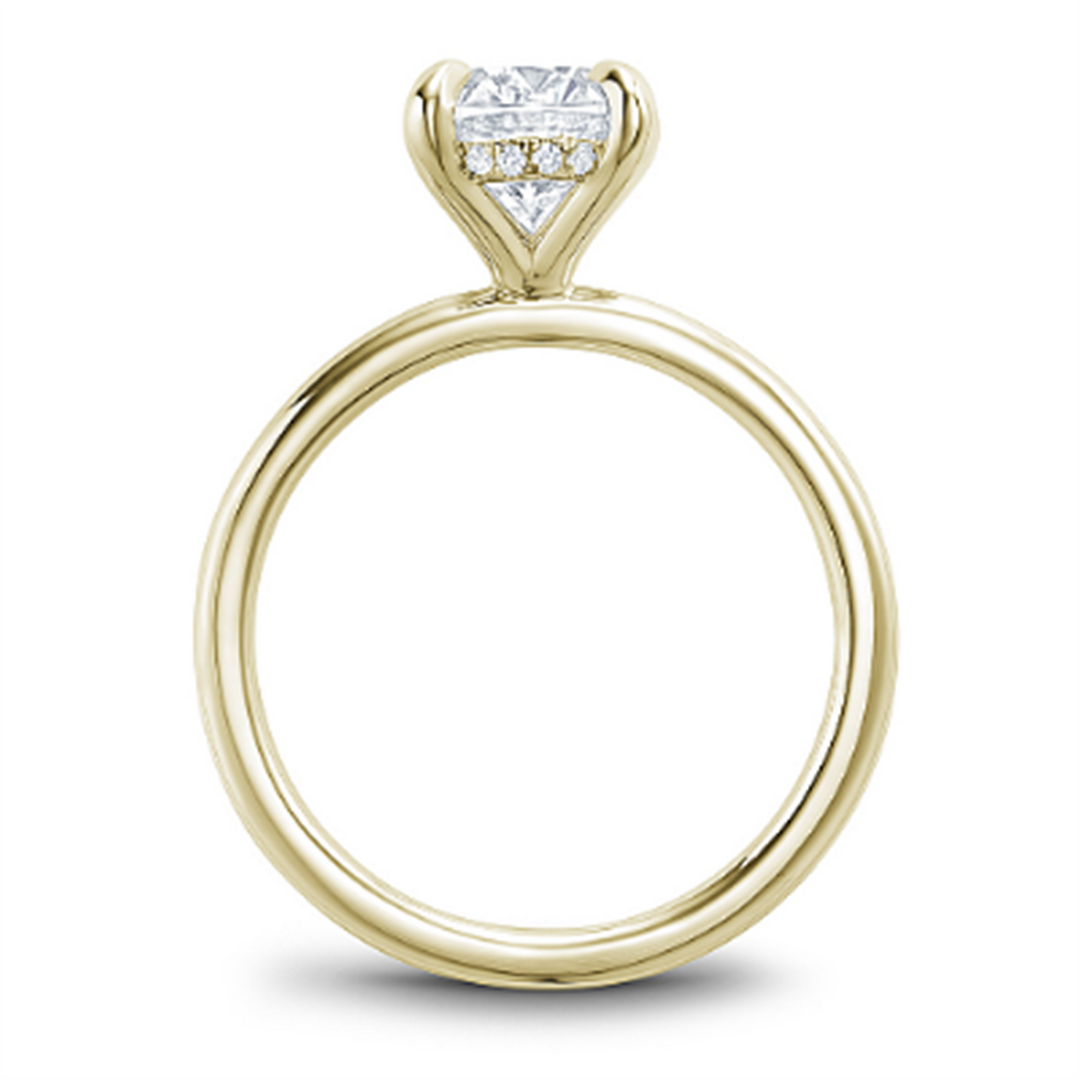 Yellow Gold Solitaire Diamond Semi-Mount