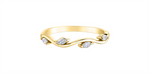 Load image into Gallery viewer, Lady&#39;s 14K Yellow Gold Floral Diamonds Band
Diamond Shape: Marquise
