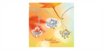 Load image into Gallery viewer, 10K Yellow &amp; White Gold Diamond Maple Leaf Polished Dancing Stone Pend
