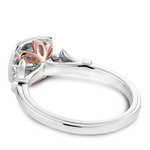 Load image into Gallery viewer, White &amp; Rose Gold Vintage Diamond Engagement Ring Semi-Mount
Fits Cen
