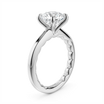 Load image into Gallery viewer, 14K White Gold Solitaire Diamond Engagement Ring Semi-Mount
Fits Cent