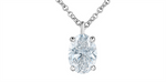 Load image into Gallery viewer, 14K White Gold Lab Diamond Pendant Necklace

PENDANT
Total Diamonds
