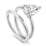 Load image into Gallery viewer, White Gold Solitaire Engagement Ring Mount
Fits Centre: 2.00ct Pear S