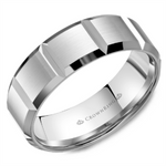 Load image into Gallery viewer, Men&#39;s Gold Bevel Band with Satin Finish
