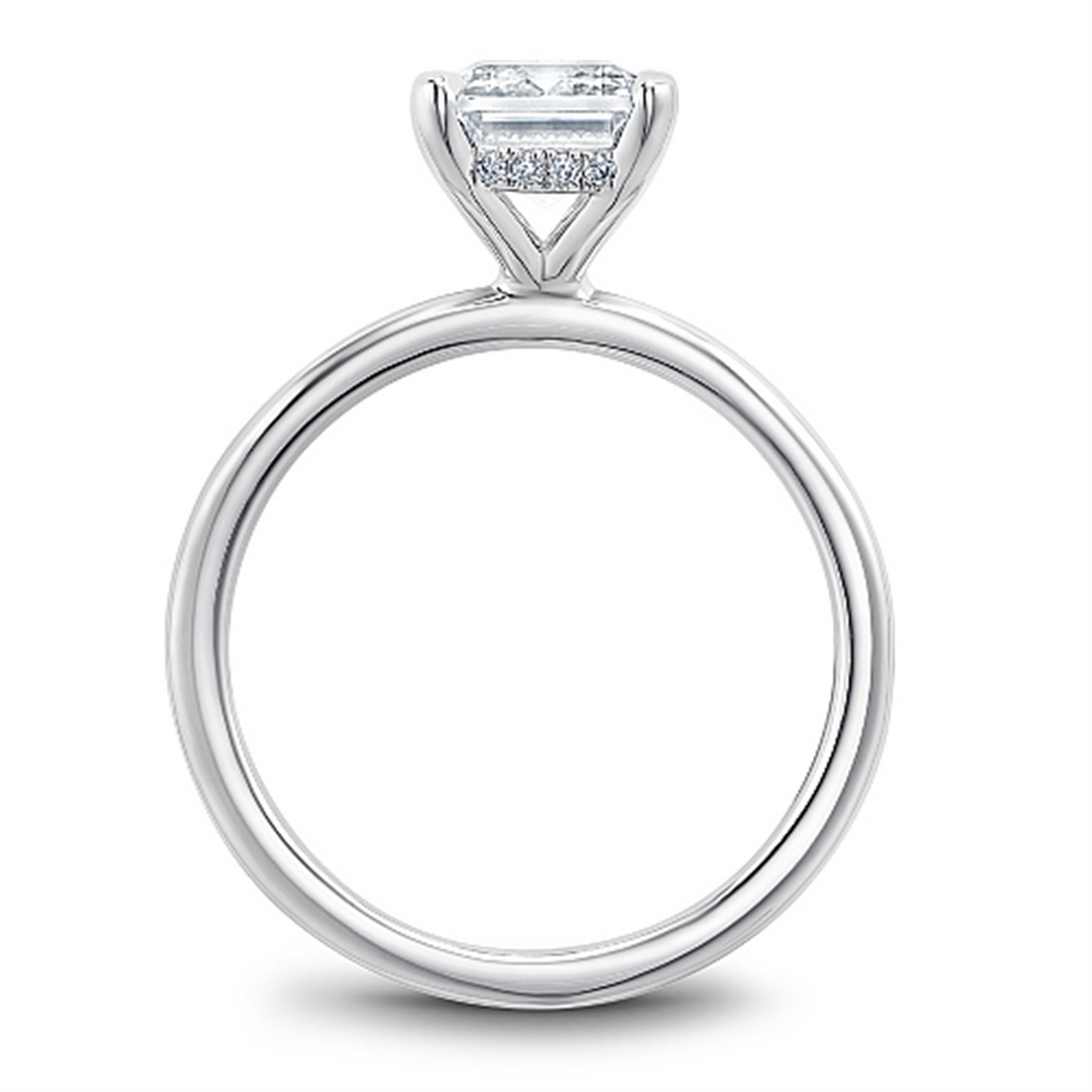 White Gold Solitaire Diamond Engagement Ring Semi-Mount
Fits Centre: