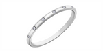 Load image into Gallery viewer, Lady&#39;s 10K White Gold Gypsy Set Diamonds Band
Diamond Shape: Round
