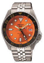 Load image into Gallery viewer, SEIKO5 Men&#39;s Stainless Steel Automatic Sport Watch with Orange Dial
