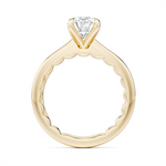 Load image into Gallery viewer, Yellow Gold Solitaire Diamond Engagement Ring Semi-Mount
Fits Centre: