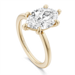 Load image into Gallery viewer, Yellow Gold Solitaire Engagement Ring Mount
Fits Centre: 2.00ct Marqu