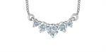 Load image into Gallery viewer, 10K White Gold Lab Diamonds 5-Stone Necklace

PENDANT
Total Diamond
