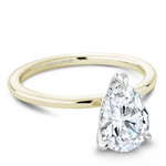 Load image into Gallery viewer, Yellow Gold Hidden Halo Diamond Engagement Ring Semi-Mount
Fits Centr