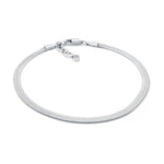 Load image into Gallery viewer, Stainless Steel Herringbone Bracelet 
Length: 7&quot; + 1&quot;
Width: 4mm
Fi
