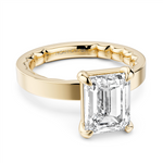 Load image into Gallery viewer, 14K Yellow Gold Solitaire Diamond Engagement Ring Semi-Mount
Fits Cen