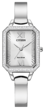 Load image into Gallery viewer, CITIZEN Lady&#39;s Stainless Steel Eco-Drive Dress Watch with Steel Dial
