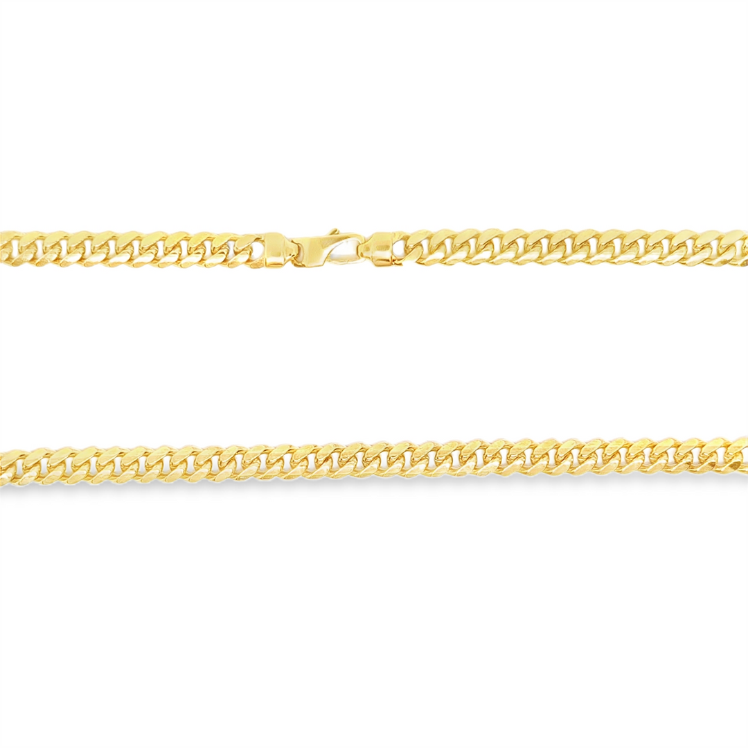 10K Yellow Gold Solid Miami Cuban Chain 
Length: 22"
Width: 62mm
Fi