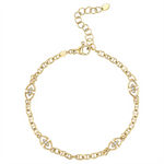 Load image into Gallery viewer, Yellow Gold Vermeil Sterling Silver Heritage Station Marine Bracelet