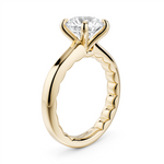 Load image into Gallery viewer, Yellow Gold Solitaire Diamond Engagement Ring Semi-Mount
Fits Centre:
