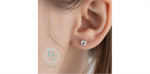 Load image into Gallery viewer, 10K White Gold Round Lab Diamonds Stud Earrings
Total Diamonds: 0.75c
